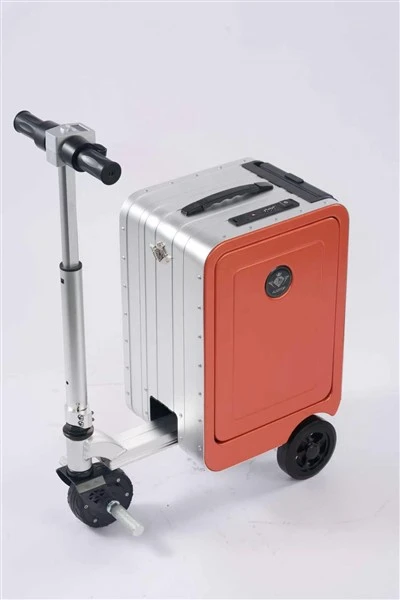 ALIOTOP Rideable Bagage 20 Inch Boarding Elektrisk Kuffert